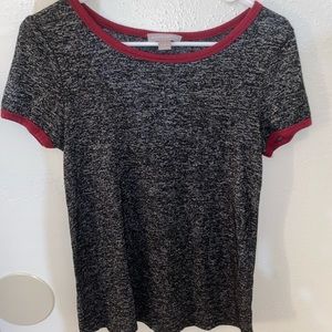 dark gray tee